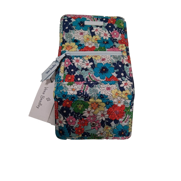 Vera Bradley Wallet Floral Tri Fold ID/Card Slots Compartment For Coins New/Tags - Picture 4 of 6